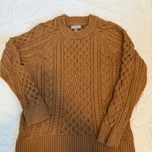 J.Crew Tan Cable Knit Pullover